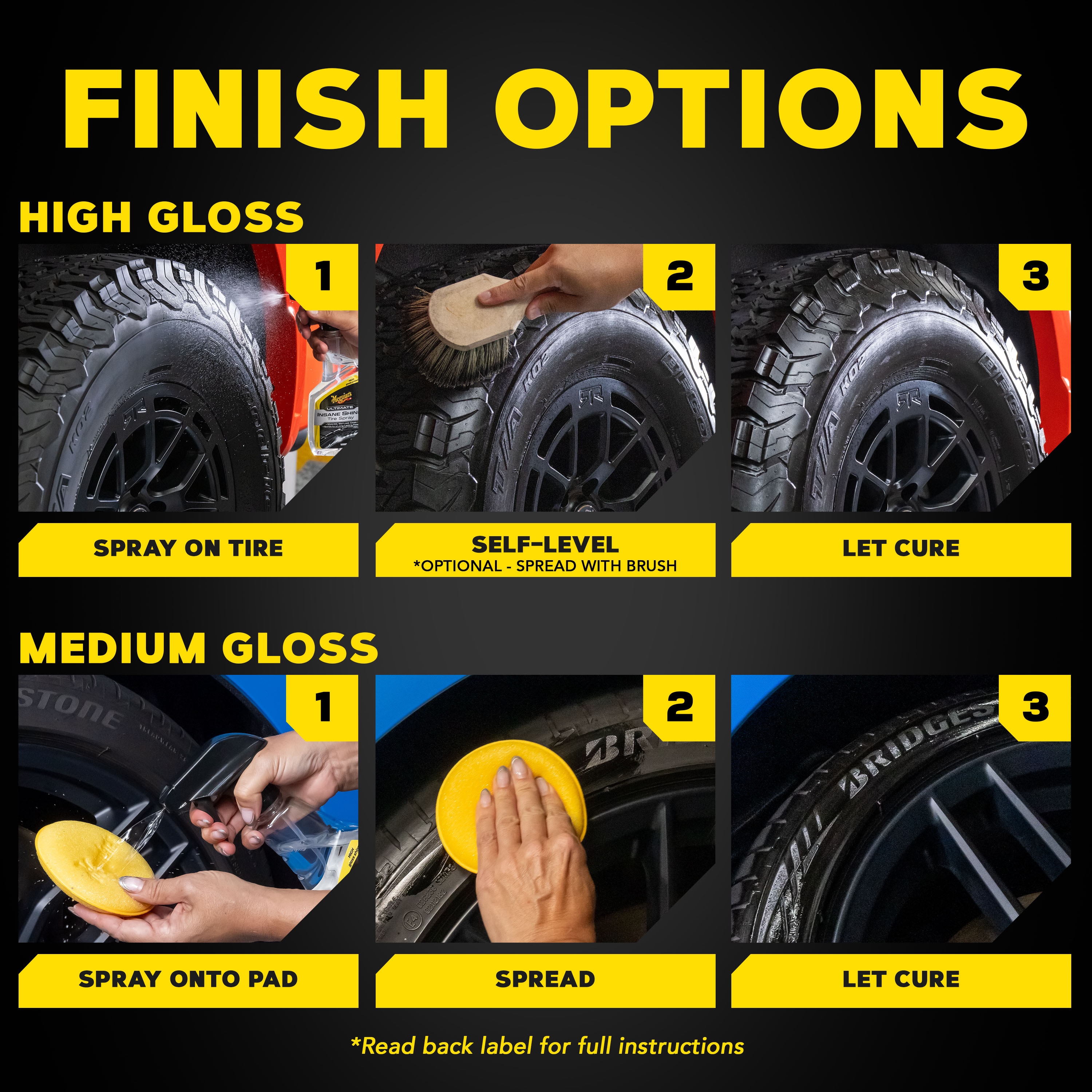 megu Meguiar's Ultimate Insane Shine Tire Spray - Premium Tire